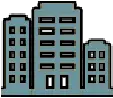 Icon of buildings representing BIM model