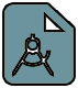 Icon of a drafting compass representing CAD Services
