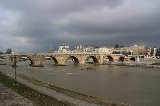 The Mallow Bridge, a large stone arch bridge spanning a river.